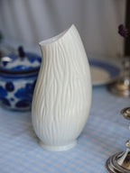 Vintage Crown Devon Cream & Green Sculptural Vase (Shape 1220)